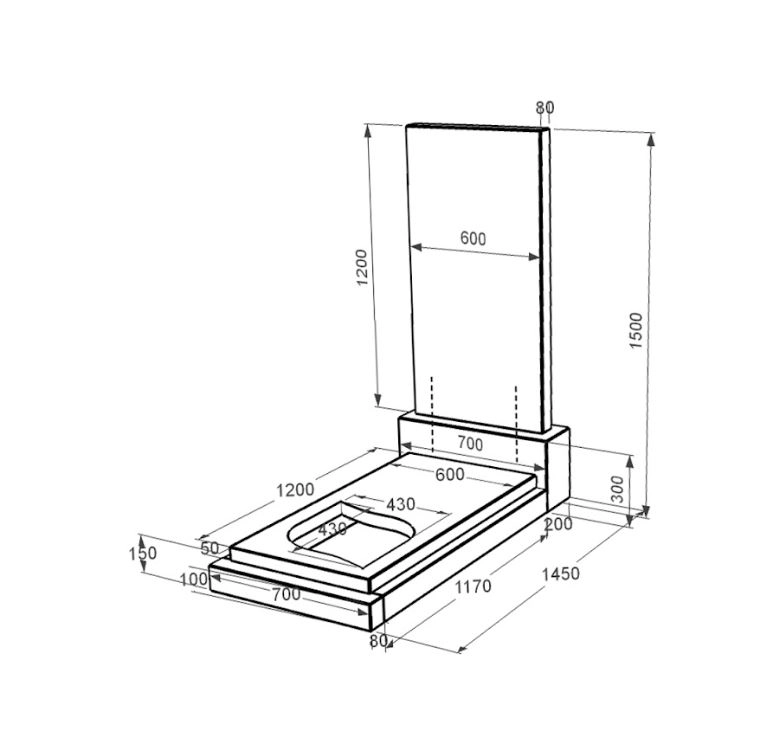Розміри Гранітний пам'ятник батькові одинарний із чорного граніту Коростишів з листом різьблена робота к13-kor-npf-120-60-08-001