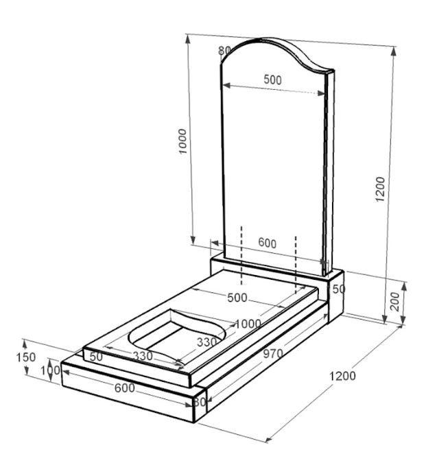 Розміри Гранітний пам'ятник на могилу для матері одинарний із чорного граніту Коростишів з листом різьблена робота к13-kor-pf-100-50-08-011-l