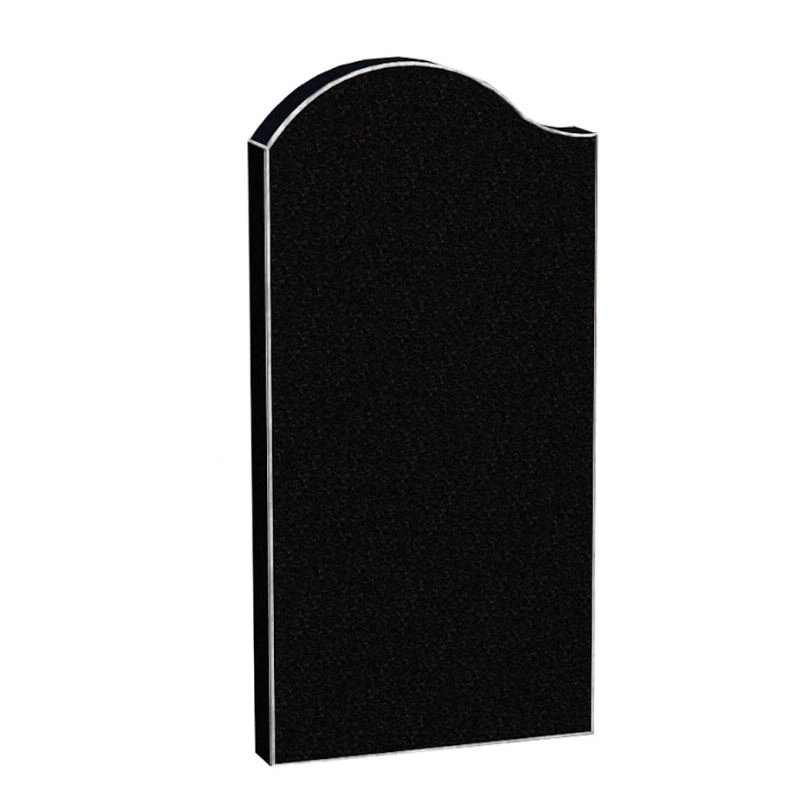 Основне Стела пам'ятника неполіровані фаски 1200x600x80 з граніту одинарна Букинського кар'єру ліва st-buk-npf-120-60-08-011-l