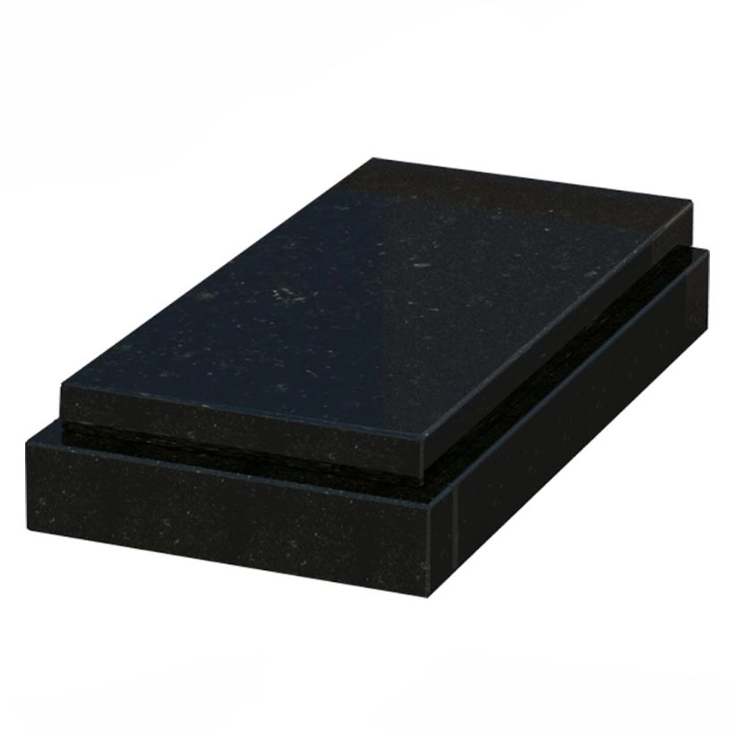 Основне Гробничка на могилу з граніту 830x450x150 з полірованими фасками Коростишівського кар'єру серія Базіс gr-kor-pf-800-400-Bazys-3-st