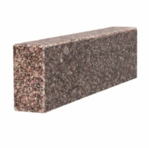 Брус для цветника и гробницы 400x100x50 из гранита лицевой (тыльный) с полированными фасками из Токовского гранита br-tok-pf-40-10-05