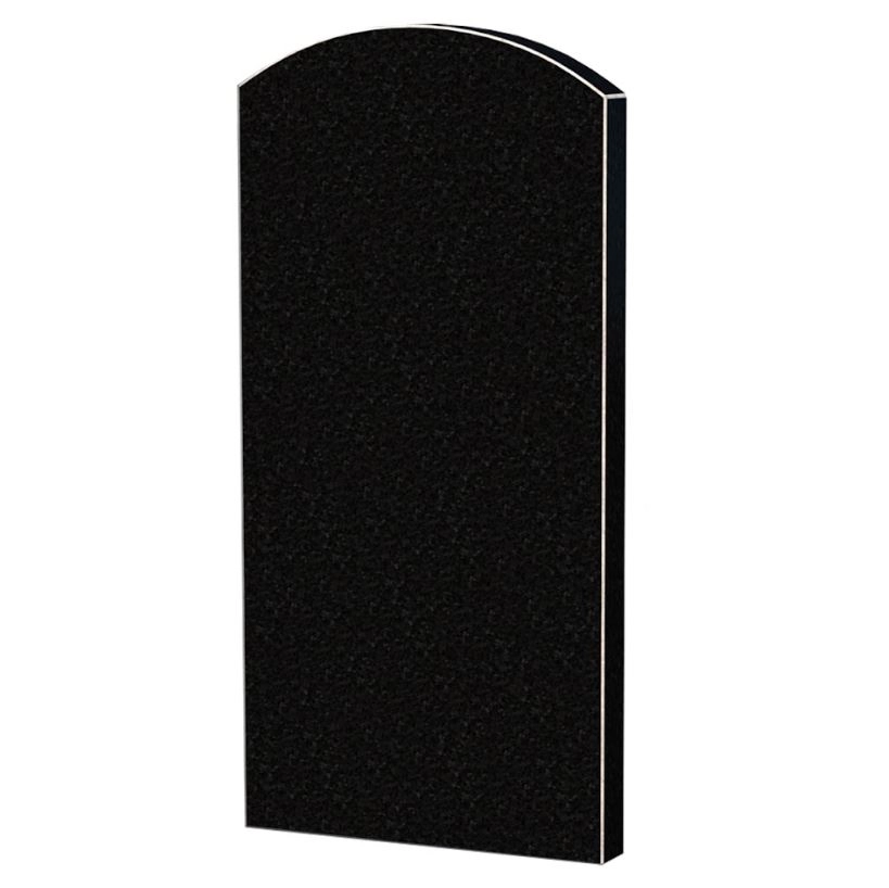 Основне Стела пам'ятника на могилу елітна 1200x600x80 з граніту вертикальна із неполірованими фасками Букинського кар'єру st-buk-npf-120-60-08-009