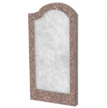 Стела памятника из Токовского гранита 800x400x50 вертикальная с полированными фасками правая stn-tok-pf-80-40-05-011-R