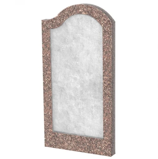 Стела пам'ятника з Токівського граніту 800x400x50 вертикальна з полірованими фасками права stn-tok-pf-80-40-05-011-R