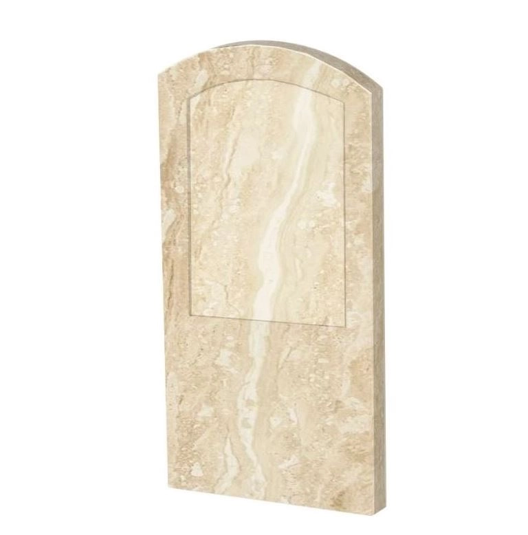 Основне Стела пам'ятника висотою 120 см 1200x600x80 з мармуру вертикальна з полірованими фасками з мармуру Дайна st-dan-pf-120-60-08-009