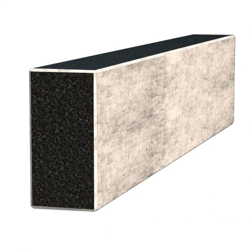 С других сторон Брус для цветника на могилу толщиной 5 см  из гранита лицевой с не полированными фасками Букинского карьера br-buk-npf-40-10-05