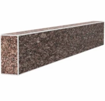 Брус для цветника и гробницы боковой стороны 800x100x50 из гранита с неполированными фасками из Токовского гранита br-tok-npf-80-10-05