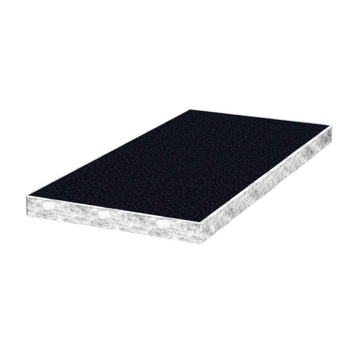 Основне Надгробкова плита (замість квітника) Буки 1000x500x50 з граніту серія Базіс з неполірованими торцями із неполірованими фасками pl-buk-npf-npt-100-50-05