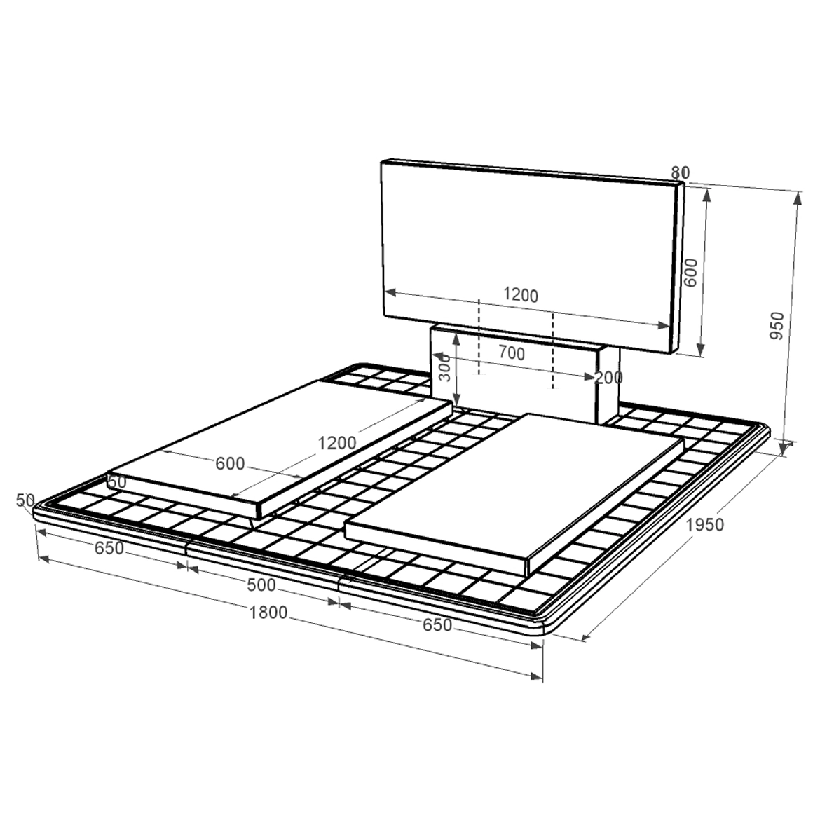 Розміри Пам'ятник із граніту з повним поліруванням сторін подвійний із чорного граніту Коростишів без різьблених робіт к17-kor-npf-60-120-08-001-pbd3
