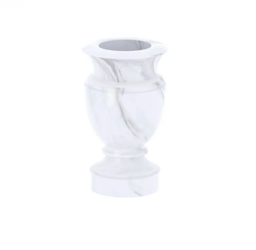 Ваза для цвинтаря із мармуру висотою 25 см Волокас vz-vol-25-15