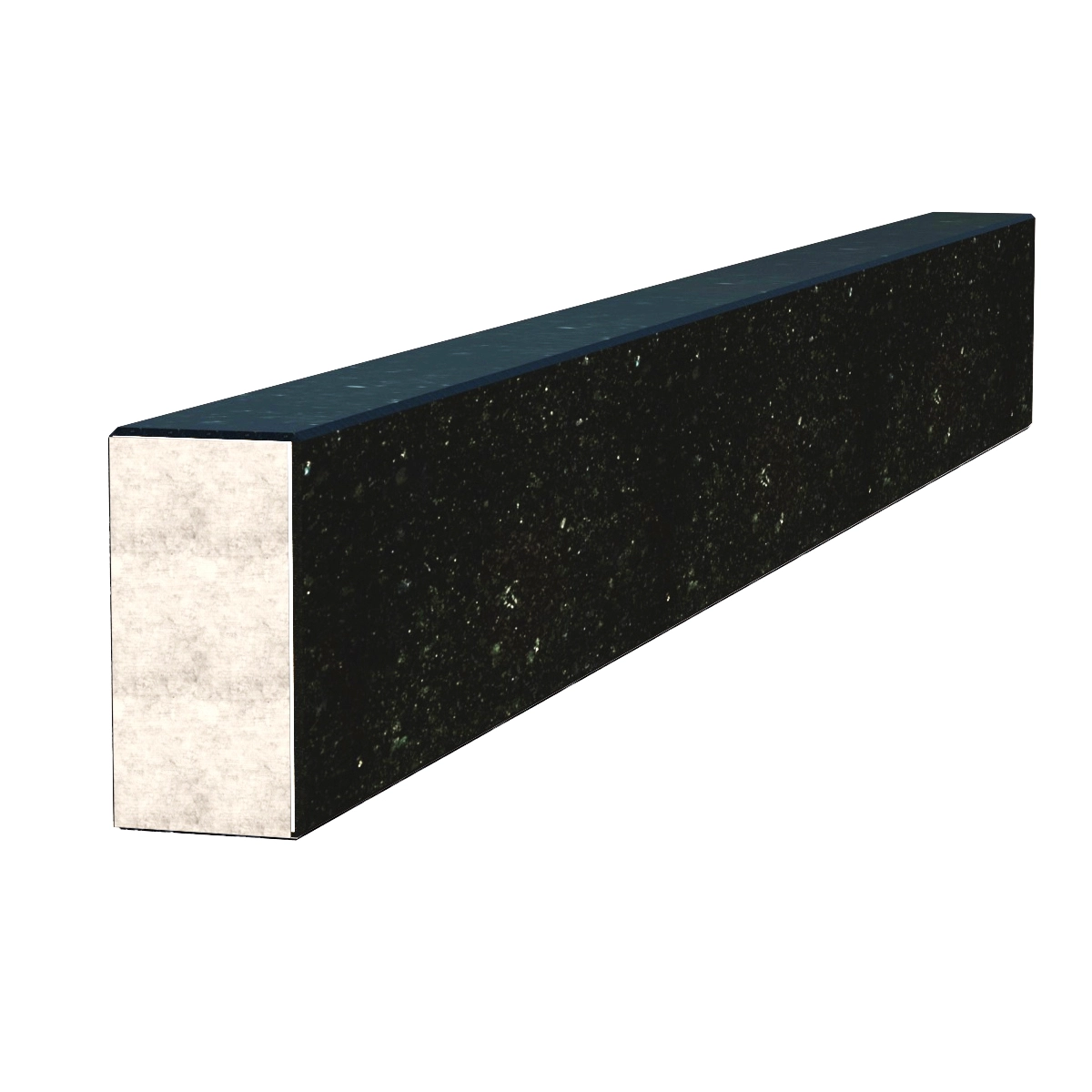 Основне Брус для квітника на могилу довжиною 80 см з граніту бічний з полірованими фасками Коростишівського кар'єру br-kor-pf-80-10-05