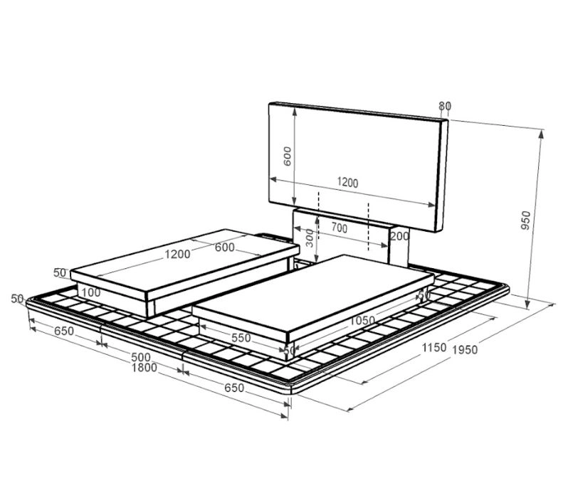 Розміри Гранітний пам'ятник без різьблених робіт подвійний із чорного граніту Коростишів к19-kor-pf-60-120-08-001-pbd3