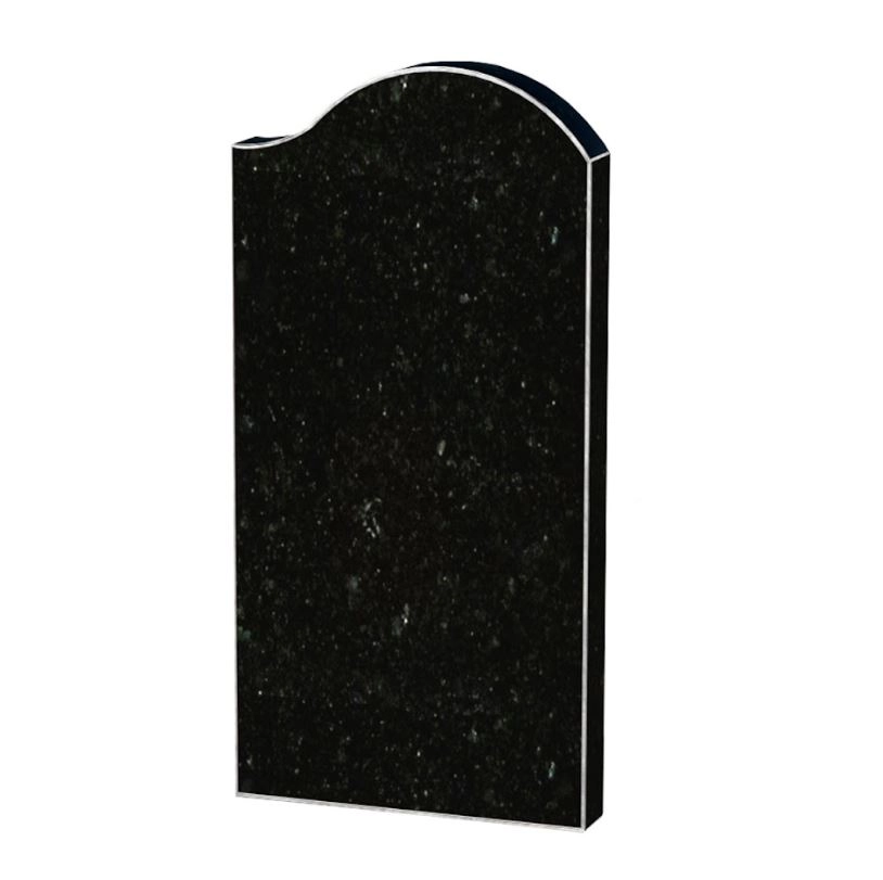 Основне Стела пам'ятника на кладовище 1000x500x80 з граніту одинарна із неполірованими фасками Коростишівського кар'єру права st-kor-npf-100-50-08-011-r