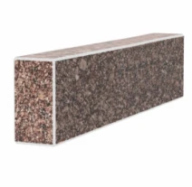 Брус для цветника и гробницы из гранита 450x100x50 лицевой (тыльный) с неполированными фасками из Токовского гранита br-tok-npf-45-10-05