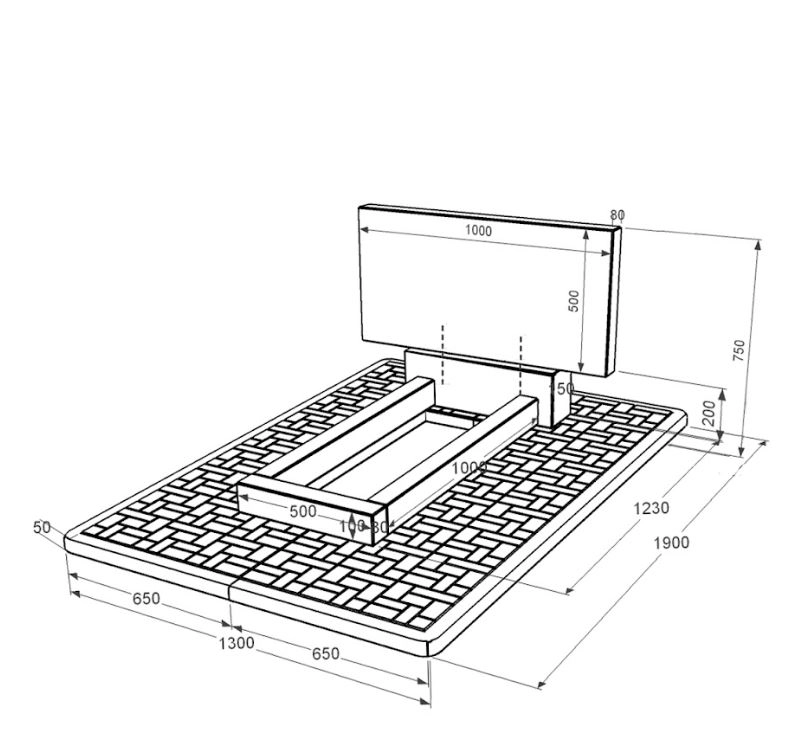 Размеры Гранитный памятник среднего размера одинарный из черного гранита Коростышев без резных работ к1-kor-pf-50-100-08-001-pbd2