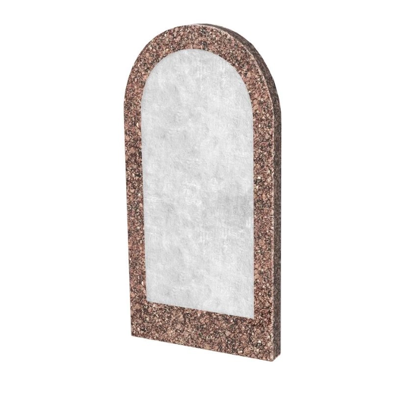 Основное Стела памятника из Токовского гранита 800x400x50 вертикальная с полированными фасками stn-tok-pf-80-40-05-006