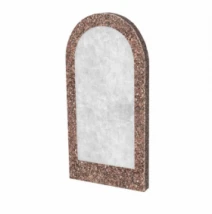 Стела памятника из Токовского гранита 800x400x50 вертикальная с полированными фасками stn-tok-pf-80-40-05-006