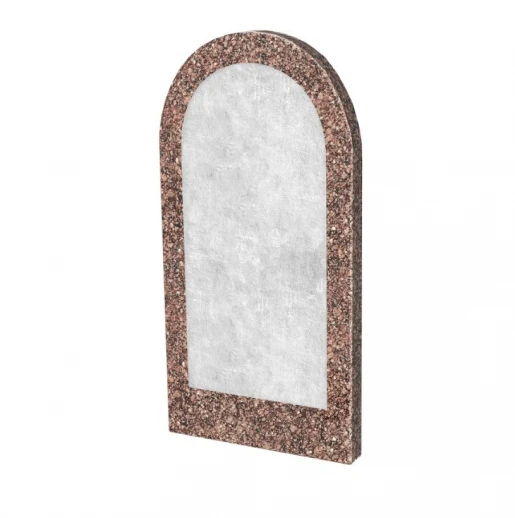 Стела памятника из Токовского гранита 800x400x50 вертикальная с полированными фасками stn-tok-pf-80-40-05-006