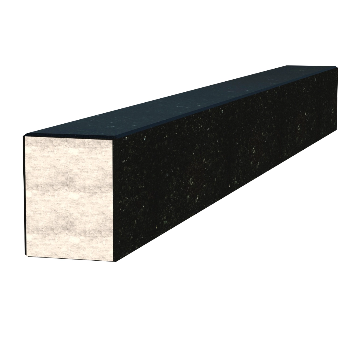 Основное Брус для цветника на могилу производство Украина 940x100x80 из гранита боковой с полированными фасками Коростышевского карьера br-kor-pf-94-10-08