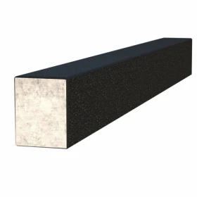 Основное Брус для квітника на могилу довжиною 114 см 1140x100x80 з граніту бічний з полірованими фасками Букинського кар'єру br-buk-pf-114-10-08