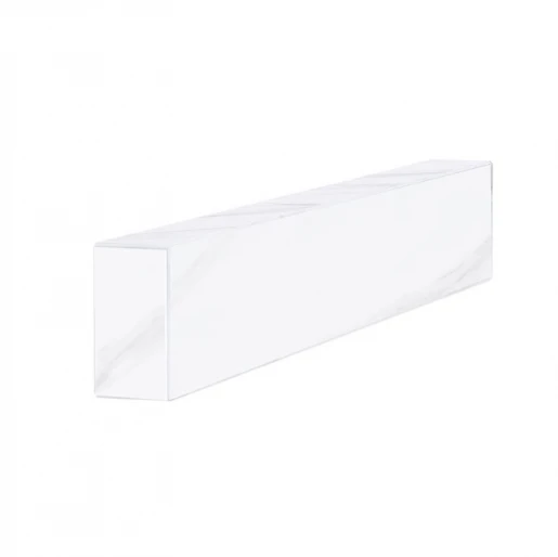 С других сторон Брус для цветника и гробницы белого цвета 800x100x50 боковой с полированными фасками из мрамора Волокас br-vol-pf-80-10-05