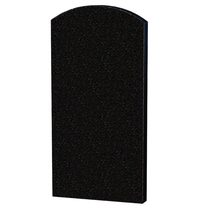 Основне Стела на кладовище 60 см шириною 1200x600x80 з граніту вертикальна з полірованими фасками Букинського кар'єру st-buk-pf-120-60-08-009