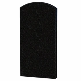 Основное Стела на кладбище 60 см шириной 1200x600x80 из гранита вертикальная с полированными фасками Букинского карьера st-buk-pf-120-60-08-009