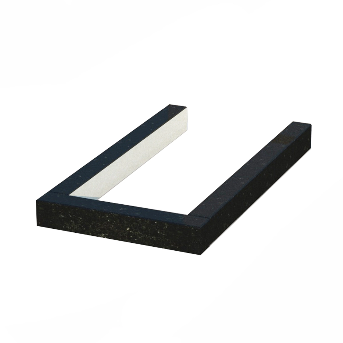 Основне Квітник на могилу габро 1080x600x100 з граніту серія Базіс з полірованими фасками Коростишівського кар'єру cv-kor-pf-1080-600