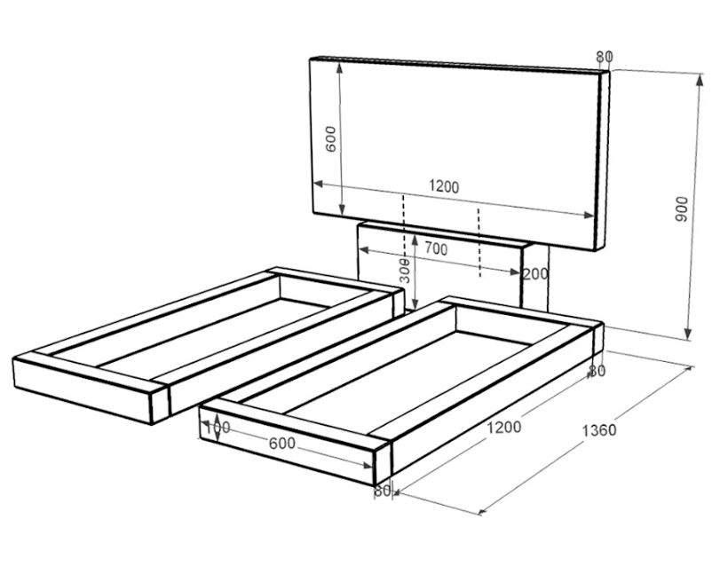 Размеры Памятник из гранита высотой 90 см двойной из черного гранита Коростышев без резных работ к14-kor-pf-60-120-08-001
