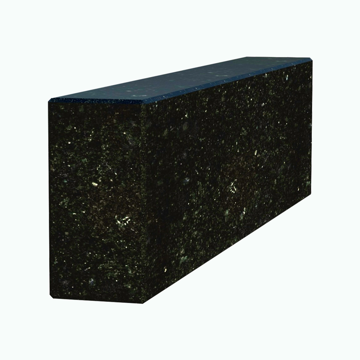 Основне Брус для квітника на могилу довжиною 35 см 350x100x50 з граніту лицьовий (тильний) з полірованими фасками Коростишівського кар'єру br-kor-pf-35-10-05