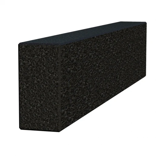 Основное Брус для цветника на могилу длиной 45 см 450x100x50 из гранита лицевой с полированными фасками Букинского карьера br-buk-pf-45-10-05