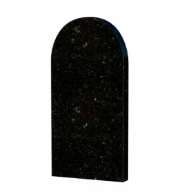 Основное Стела памятника на могилу полукруглая 1000x500x80 из гранита вертикальная с полированными фасками Коростышевского карьера st-kor-pf-100-50-08-006