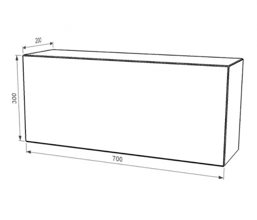 Тумба под памятник на могилу бежевого цвета 700x300x200 с полированными фасками из мрамора Дайна tb-dan-pf-70-30-20