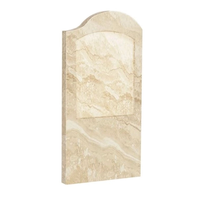 Основное Стела памятника шириной 40 см из мрамора вертикальная с полированными фасками из мрамора Дайна правая st-dan-pf-80-40-05-011-r