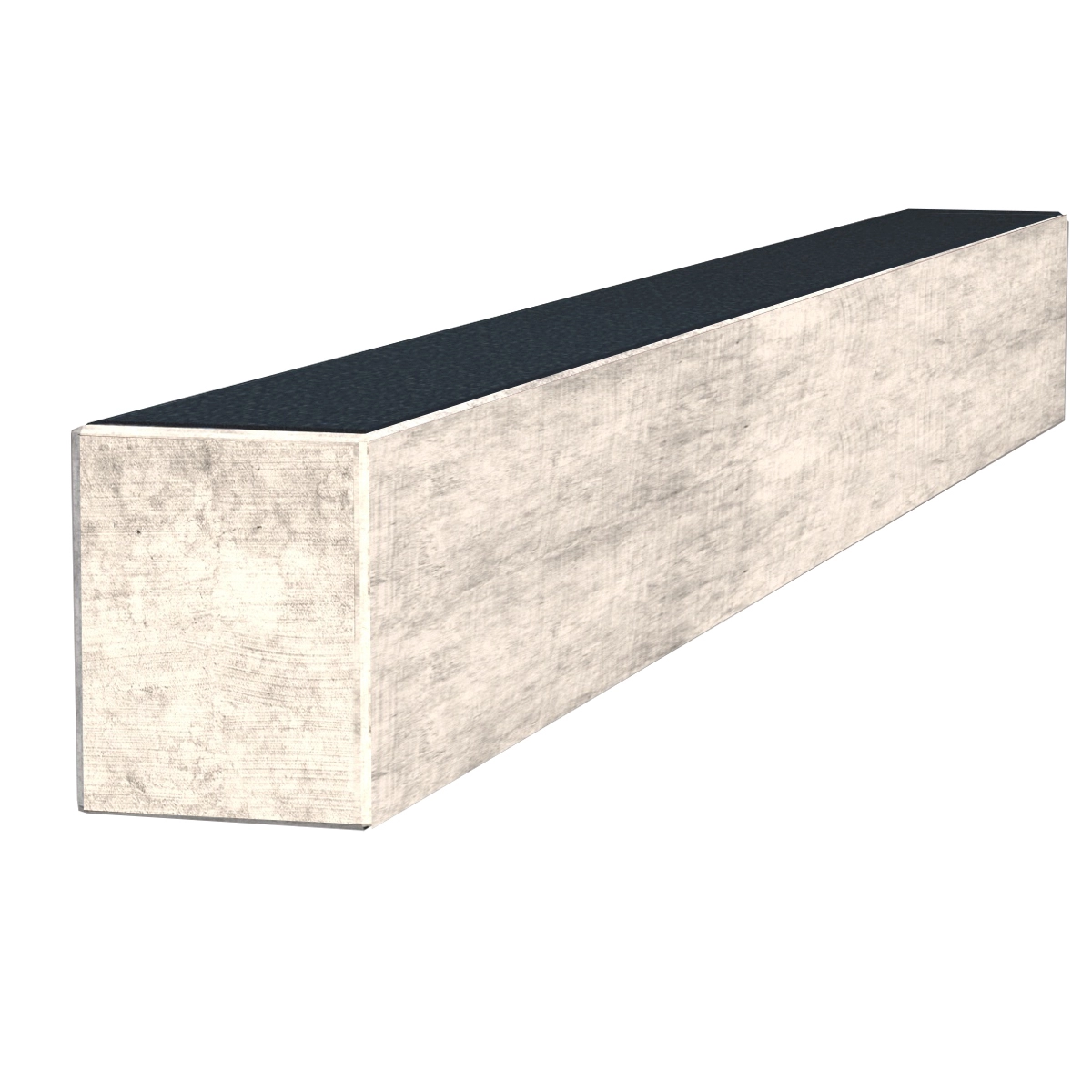 З інших боків Брус для квітника на могилу довжиною 117 см 1170x100x80 з граніту бічний із неполірованими фасками Букинського кар'єру br-buk-npf-117-10-08