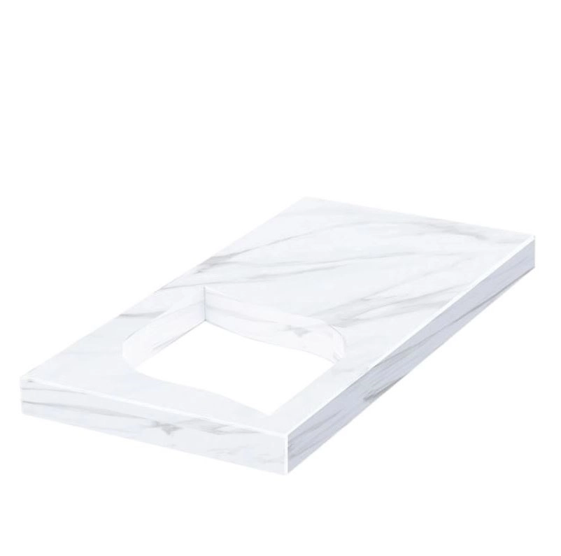 Основне Надгробна плита білого кольору 1000x500x50 із мармуру Волокас з полірованими фасками серія Лист права pl-vol-pf-pt-100-50-05-LISTOK-r