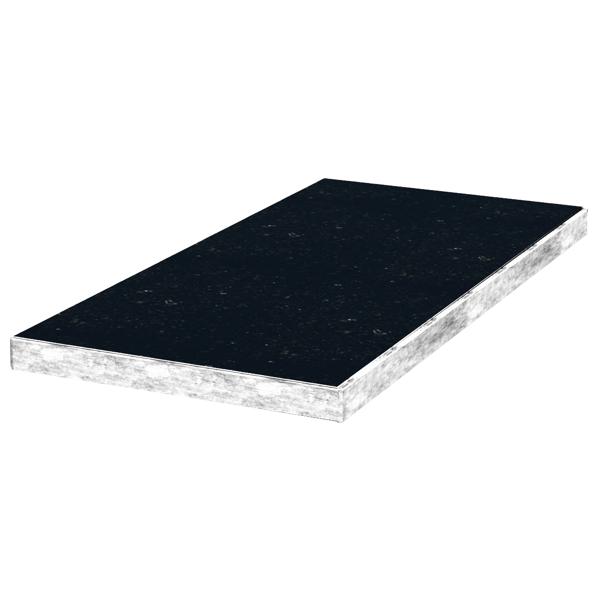 Основное Надгробная плита (вместо цветника) большие 1200x200x50 из гранита серия Базис с неполированными торцами с неполированными фасками Коростышевского карьера pl-kor-npf-npt-120-60-05