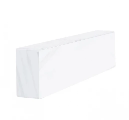 С других сторон Брус для цветника и гробницы из мрамора Волокас 500x100x50 лицевой (тыльный) с полированными фасками br-vol-pf-50-10-05