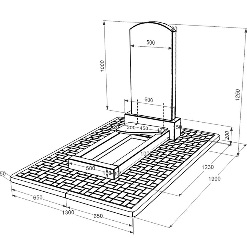 Розміри Гранітний пам'ятник мамі одинарний з хвилею різьблений із чорного граніту Коростишів Дуга 009 к4-kor-pf-100-50-08-009-pbd2