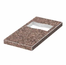 Надгробная плита с неполированными фасками 800x400x50 из Токовского гранита Флаг pl-tok-npf-pt-80-40-05-PRAPOR