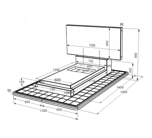 Размеры Гранитный памятник с вырезанным флагом одинарный из черного гранита Коростышев к6-kor-npf-60-120-08-001-pbd3