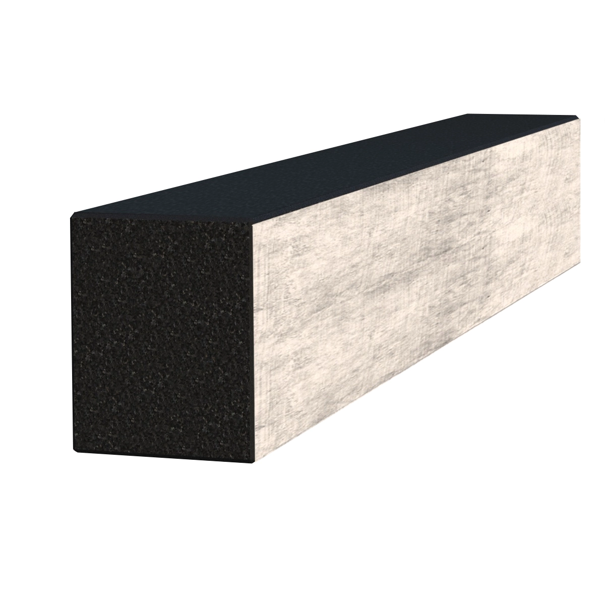 С других сторон Брус для цветника на могилу длиной 70 см 700x100x80 из гранита лицевой с полированными фасками Букинского карьера br-buk-nf-70-10-08