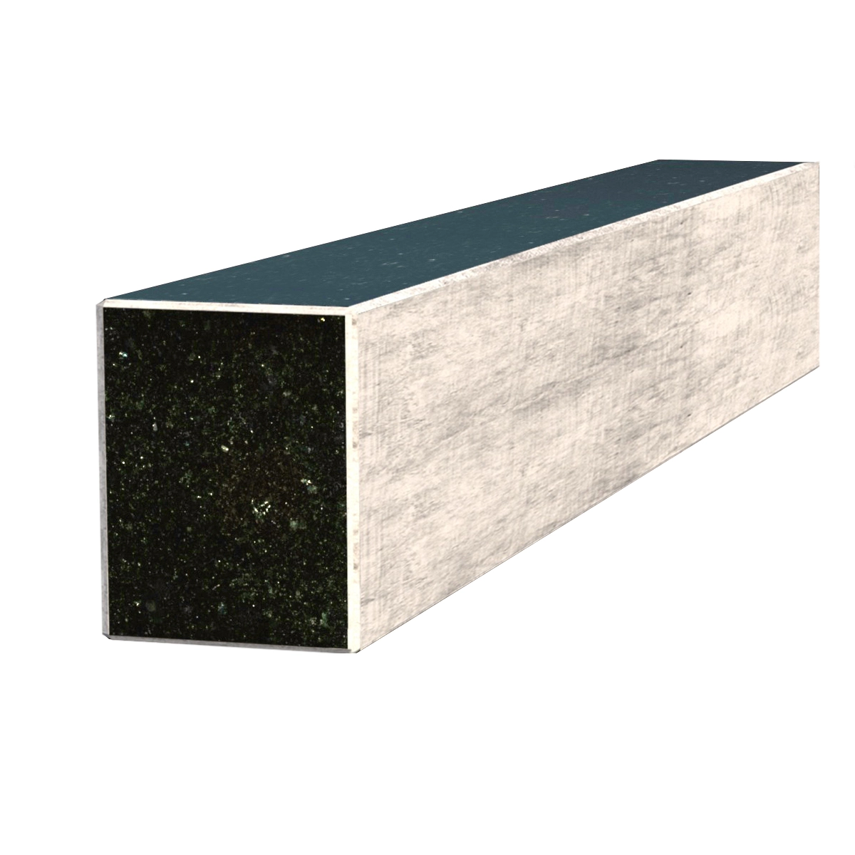 С других сторон Брус для цветника на могилу длиной 70 см 700x100x80 из гранита лицевой (тыльный) с неполированными фасками Коростышевского карьера br-kor-npf-70-10-08