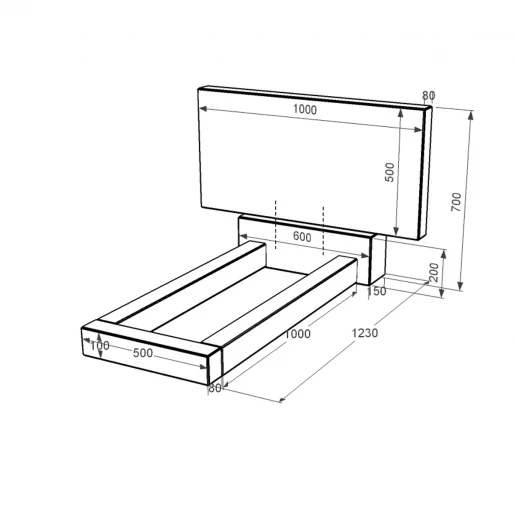 Пам'ятник на могилу із граніту висотою 70 см одинарний із чорного граніту Коростишів без різьблених робіт к1-kor-npf-50-100-08-001