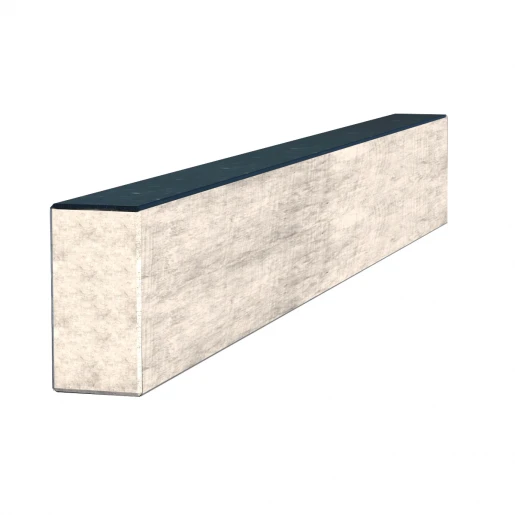 З інших боків Брус для квітника на могилу Коростишівського кар'єру 850x100x50 з граніту бічний з полірованими фасками br-kor-pf-85-10-05