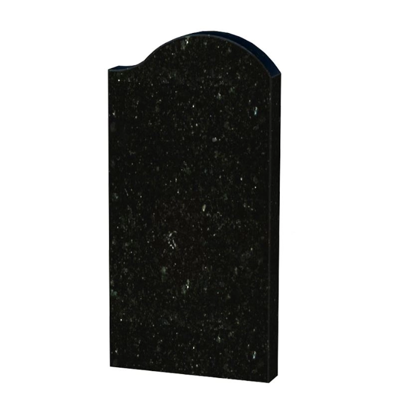 Основне Стела пам'ятника на могилу з формою хвилі 1000x500x80 з граніту одинарна з полірованими фасками Коростишівського кар'єру праві st-kor-pf-100-50-08-011-r