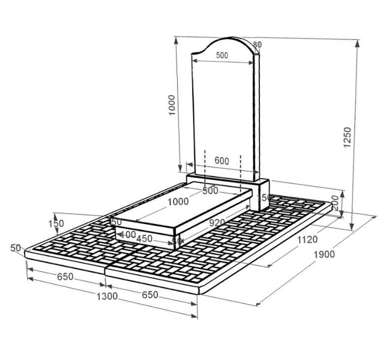 Размеры Могильный памятник из гранита 120 см высотой одинарный из черного гранита Коростышев с волной резной к10-kor-pf-100-50-08-011-r-pbd2