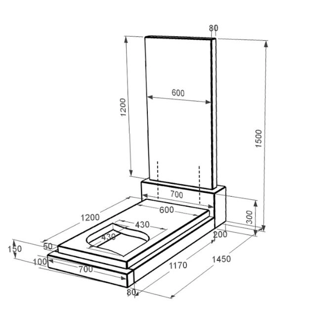 Розміри Гранітний пам'ятник для дівчини одинарний із чорного граніту Коростишів з листом різьблена робота к13-kor-pf-120-60-08-001