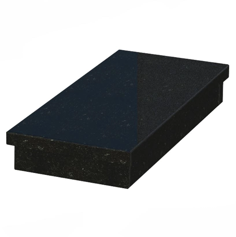 Основне Гробничка на могилу довжиною 100 см 1000x500x150 з граніту з полірованими фасками Коростишівського кар'єру серія Базіс gr-kor-pf-1000-500-Bazys-4-np