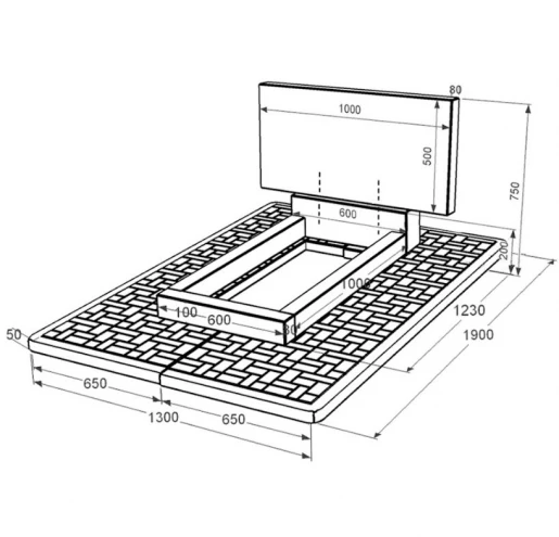 Размеры Памятник из гранита среднего размера одинарный из черного гранита Коростышев без резных работ к2-kor-pf-50-100-08-001-pbd2